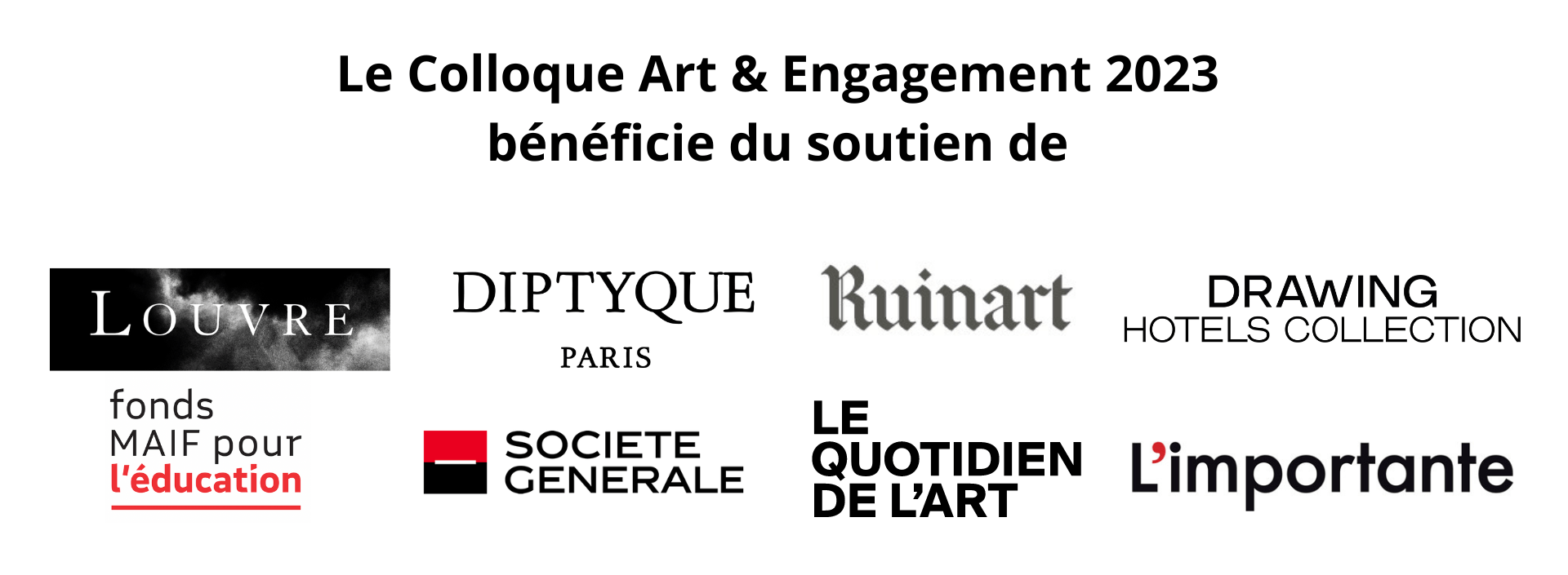 Colloque Art & Engagement 2023
